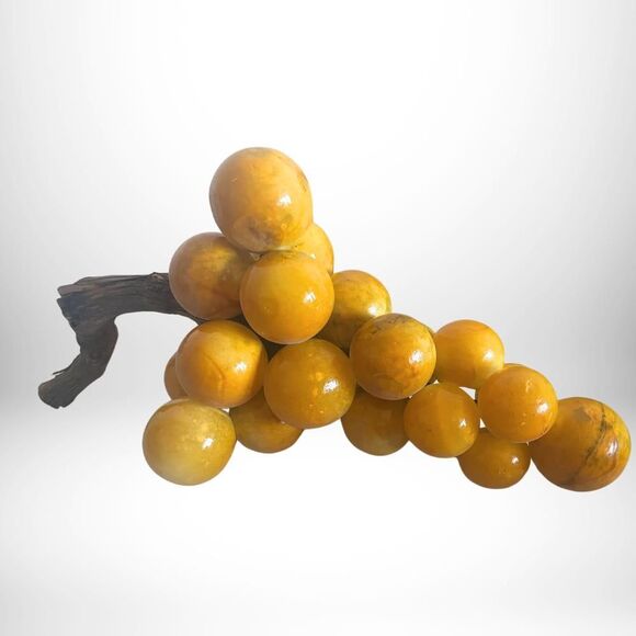 Mid-Century Vintage Italian Alabaster Stone Grape Clusters - Driftwood | A+ - Picture 3 of 4